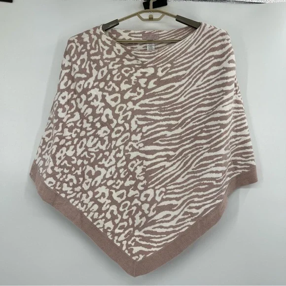 Barefoot Dreams Cozychic Ultra Lite Ocean Breeze Poncho Shawl Sweater - Picture 12 of 13